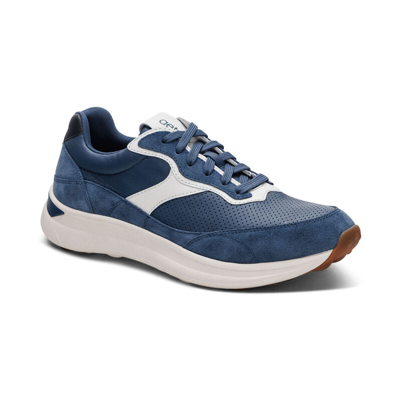 Emily Lace Up Sneakers Blue - Aetrex Middle East